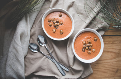 The Local Sprout Recipe for Spicy Tomato Bisque & Fried Chickpeas
